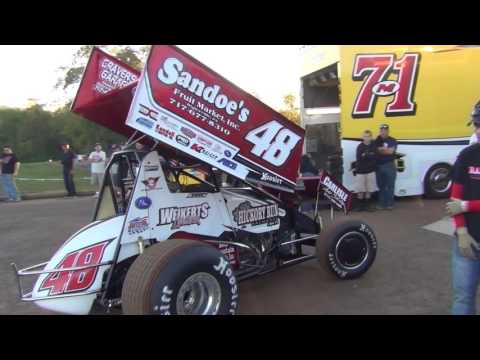 Lincoln Speedway 410 Sprint Car Highlights 09-24-16