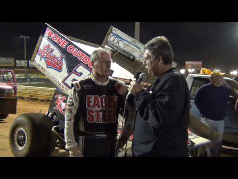 Lincoln Speedway 410 Sprint Car Top 3 and Hard Charger Interviews 9-24-16