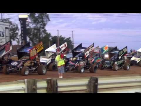 Lincoln Speedway 410 and 358 Sprint Car Highlights 09-03-16